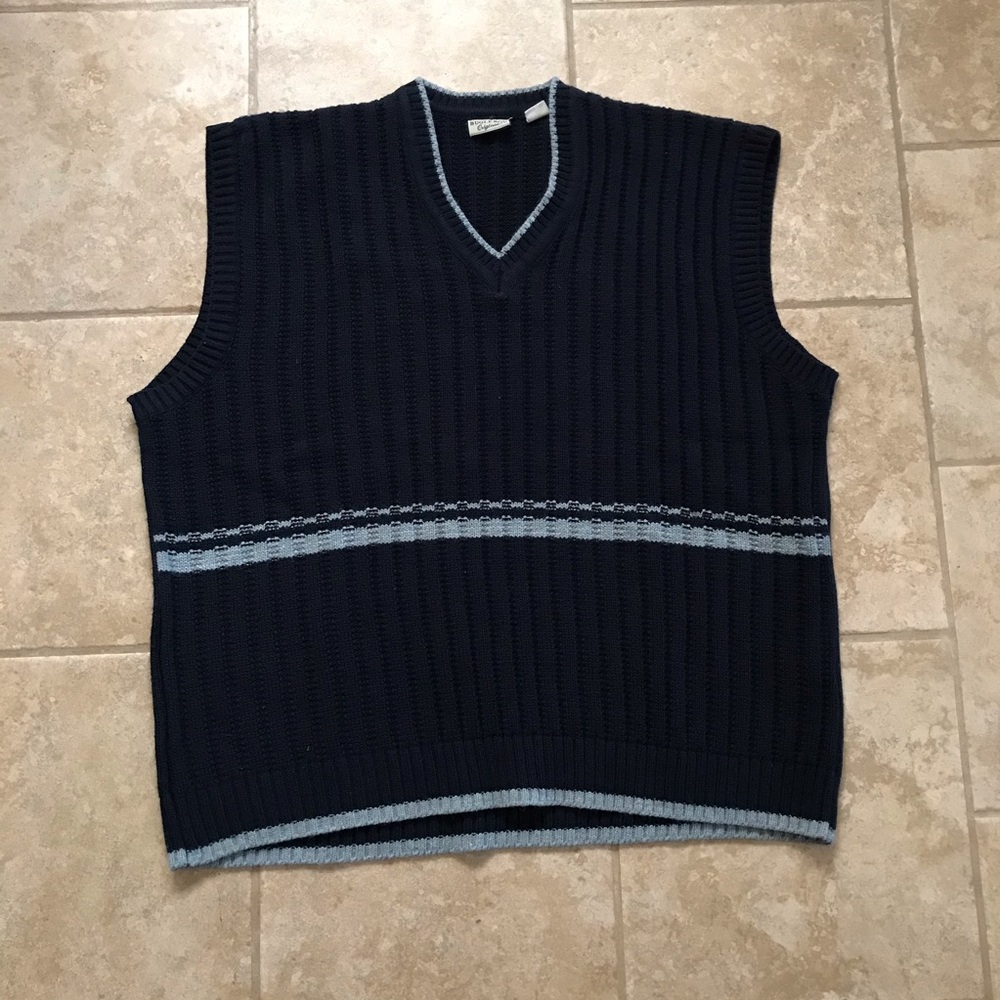 Vintage bugle boy heavyweight knit sweater vest